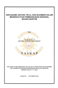 Kerjasama Antara TNI AL Dan INJASMAR Dalam Meningkatkan Pembangunan Nasional Bidang Maritim