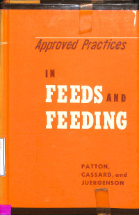 Approved Practices in Feeds and Feeding