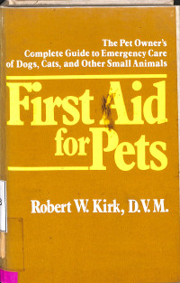 First Aid For Pets