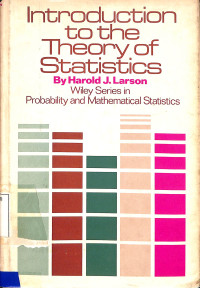 Introduction to the theory of statistics