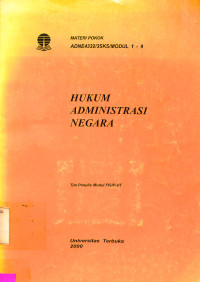 HUKUM ADMINISTRASI NEGARA