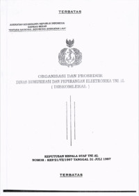 ORGANISASI DAN PROSEDUR DINAS KOMUNIKASI DAN PEPERANGAN ELEKTRONIKA TNI AL (DISKOMLEKAL)