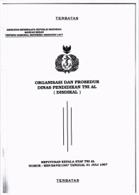 ORGANISASI DAN PROSEDUR DINAS PENDIDIKAN TNI AL (DISDIKAL)