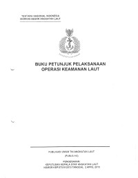 BUKU PETUNJUK PELAKSANAAN OPERASI KEAMANAN LAUT