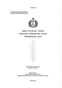 BUKU PETUNJUK TEKNIK PENILAIAN KEMAMPUAN TAKTIK PEPERANGAN LAUT