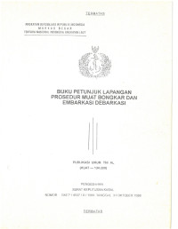 BUKU PETUNJUK LAPANGAN PROSEDUR MUAT BONGKAR DAN EMBARKASI DEBARKASI