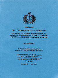 Optimalisasi Administrasi Perbekalan KAPORLAP Guna Meningkatkan Tata Kelola  Perbekalan Di DISBEK LANTAMAL IX AMBON