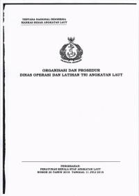 ORGANISASI DAN PROSEDUR DINAS OPERASI DAN LATIHAN TNI ANGKATAN LAUT