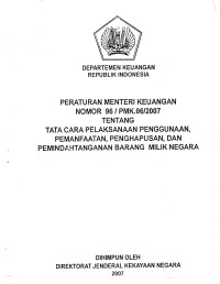 TATA CARA PELAKSANAAN PENGGUNAAN, PEMANFAATAN,PENGHAPUSAN,DAN PEMINDAHTANGANAN BARANG MILIK NEGARA