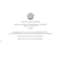 ORGANISASI DAN TUGAS SATUAN KAPAL PATROLI LANTAMAL, STAF POTENSI MARITIM KOTAMA DAN STAF POTENSI MARITIM LANTAMAL