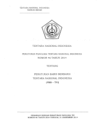 PERATURAN BARIS BERBARIS TENTARA NASIONAL INDONESIA (PBB -TNI)