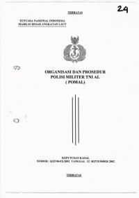 ORGANISASI DAN PROSEDUR POLISI MILITER TNI AL (POMAL)