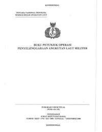 BUKU PETUNJUK OPERASI PENYELENGGARAAN ANGKUTAN LAUT MILITER