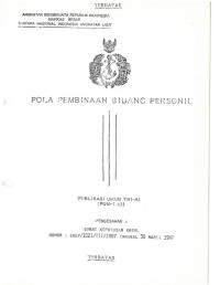 POLA PEMBINAAN BIDANG PERSONIL