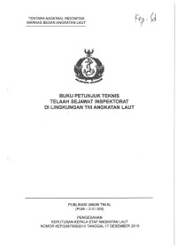 BUKU PETUNJUK TEKNIS TELAAH SEJAWAT INSPEKTORAT DI LINGKUNGAN TNI ANGKATAN LAUT