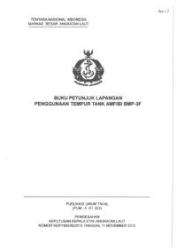 BUKU PETUNJUK LAPANGAN PENGGUNAAN TEMPUR TANK AMFIBI BMP-3F