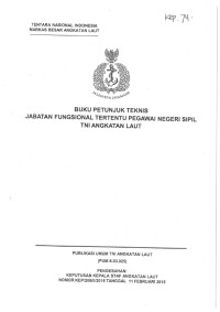 BUKU PETUNJUK TEKNIS JABATAN FUNGSIONAL TERTENTU PEGAWAI NEGERI SIPIL TNI ANGKATAN LAUT