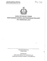 BUKU PETUNJUK TEKNIS PENYUSUNAN KURIKULUM PENDIDIKAN PRAJURITTNI ANGKATAN LAUT