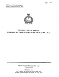 BUKU PETUNJUK TEKNIS STANDAR MUTU PENDIDIKAN TNI ANGKATAN LAUT