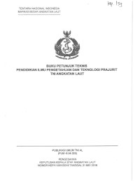 BUKU PETUNJUK TEKNIS PENDIDIKAN ILMU PENGETAHUAN DAN TEKNOLOGI PRAJURIT TNI ANGKATAN LAUT