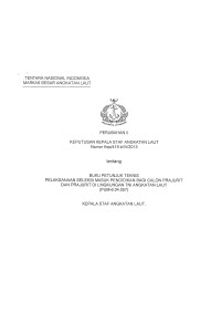 BUKU PETUNJUK TEKNIS PELAKSANAAN SELEKSI MASUK PENDIDIKAN BAGI CALON PRAJURIT DAN PRAJURIT DI LINGKUNGAN TNI ANGKATAN LAUT