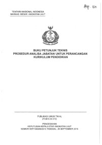 BUKU PETUNJUK TEKNIS PROSEDUR ANALISA JABATAN UNTUK PERANCANGAN KURIKULUM PENDIDIKAN