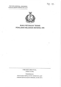 BUKU PETUNJUK TEKNIS PENILAIAN KELAIKAN MATERIIL KRI KELAS AMY