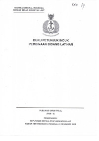 BUKU PETUNJUK INDUK PEMBINAAN BIDANG LATIHAN