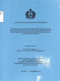 Optimalisasi Sistem Kerja Bendahara Pengeluaran Melalui Pelatihan Aplikasi Dipa Untuk Mempercepat Dan Penertiban Tugas Bendahara Pengeluaran Di LABINLEK DISLITBANGAL