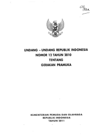 GERAKAN PRAMUKA