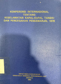 Konperensi Internasional Tentang Keselamatan Kapal-Kapal Tanki dan Pencegahan Pencemaran, 19778