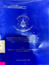 Kuliah Umum Komandan Seskoal pada awal Pendidikan Seskoal dikreg XXXIV.TP.1997/1998