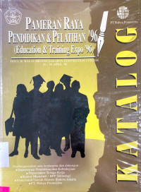 Pameran Raya Pendidikan& Pelatihan '96 (Education &Training Expo'96)