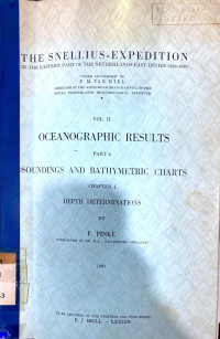 The snellius- expedition: in the Eastern part of the Netherlands East-Indies 1929-1930 Vol II Part 2 Chapter 1