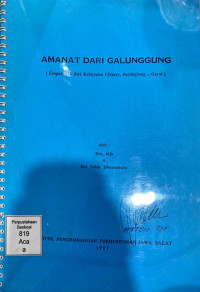 Amanat dari Galunggung