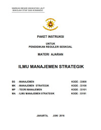 Ilmu Manajemen Strategik (2016)