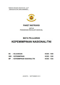 Kepemimpinan Nasional/TNI (2013)