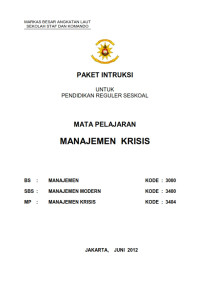 Manajemen Krisis (2012)