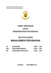 Manajemen Perubahan (2013)