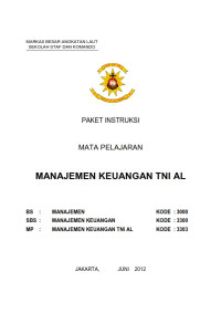 Manjemen Keuangan TNI AL (2012)